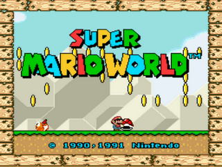 Super Mario World Advanced - Very Easy Mode Title Screen
